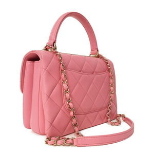 Chanel Small Quilted Bag Flap Handle Top Matelasse